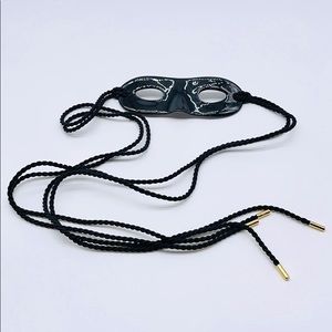 Louis Vuitton Black Metal Mask Enamel Head Band Hat